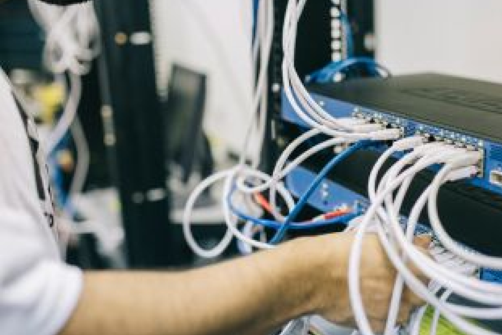 Professional structured cabling services by Ace Vega Technologies UAE for organized and reliable network systems.